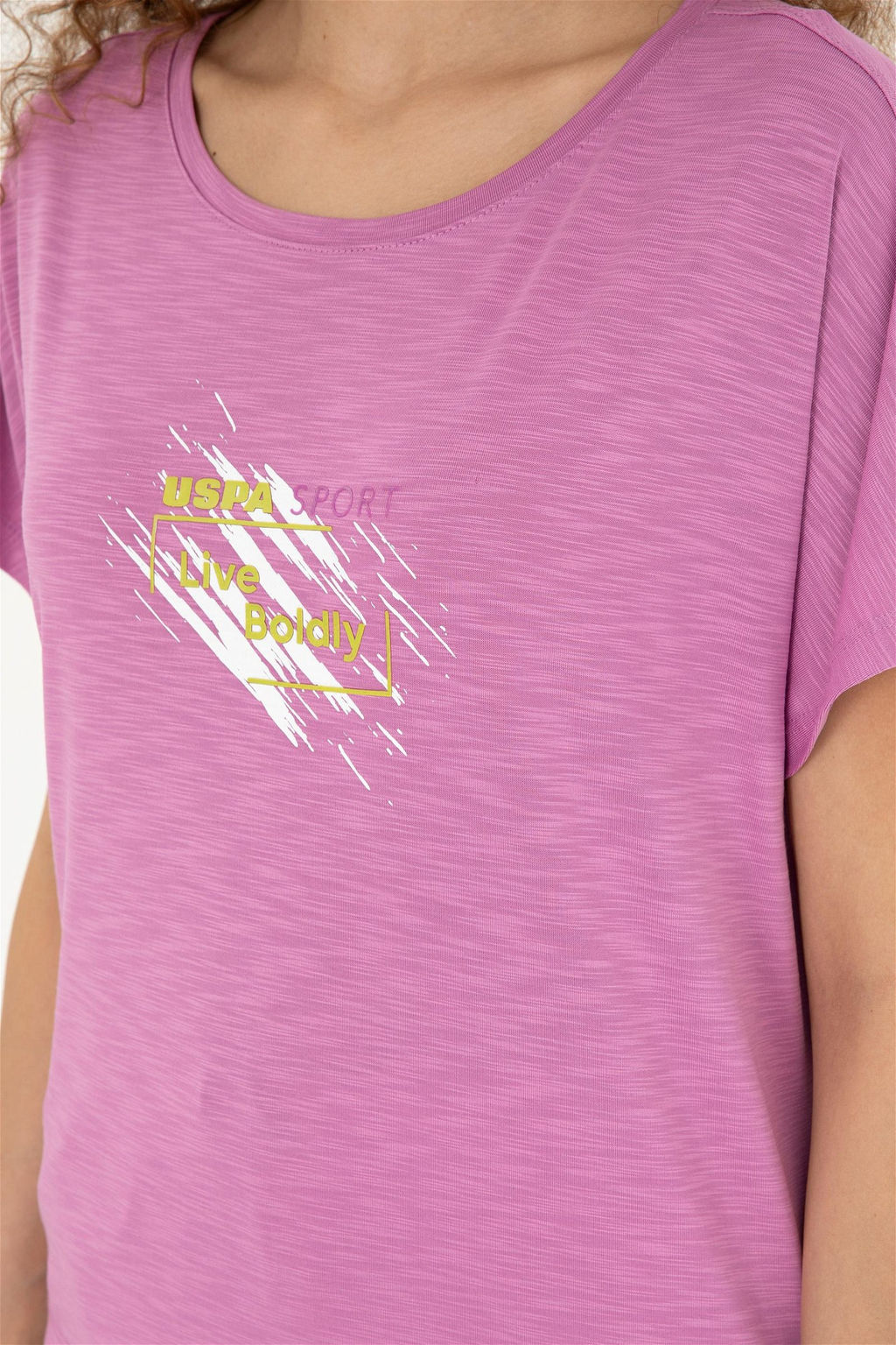 U. S. Polo Assn / Женская фиолетовая футболка - U.s. polo assn фото 7