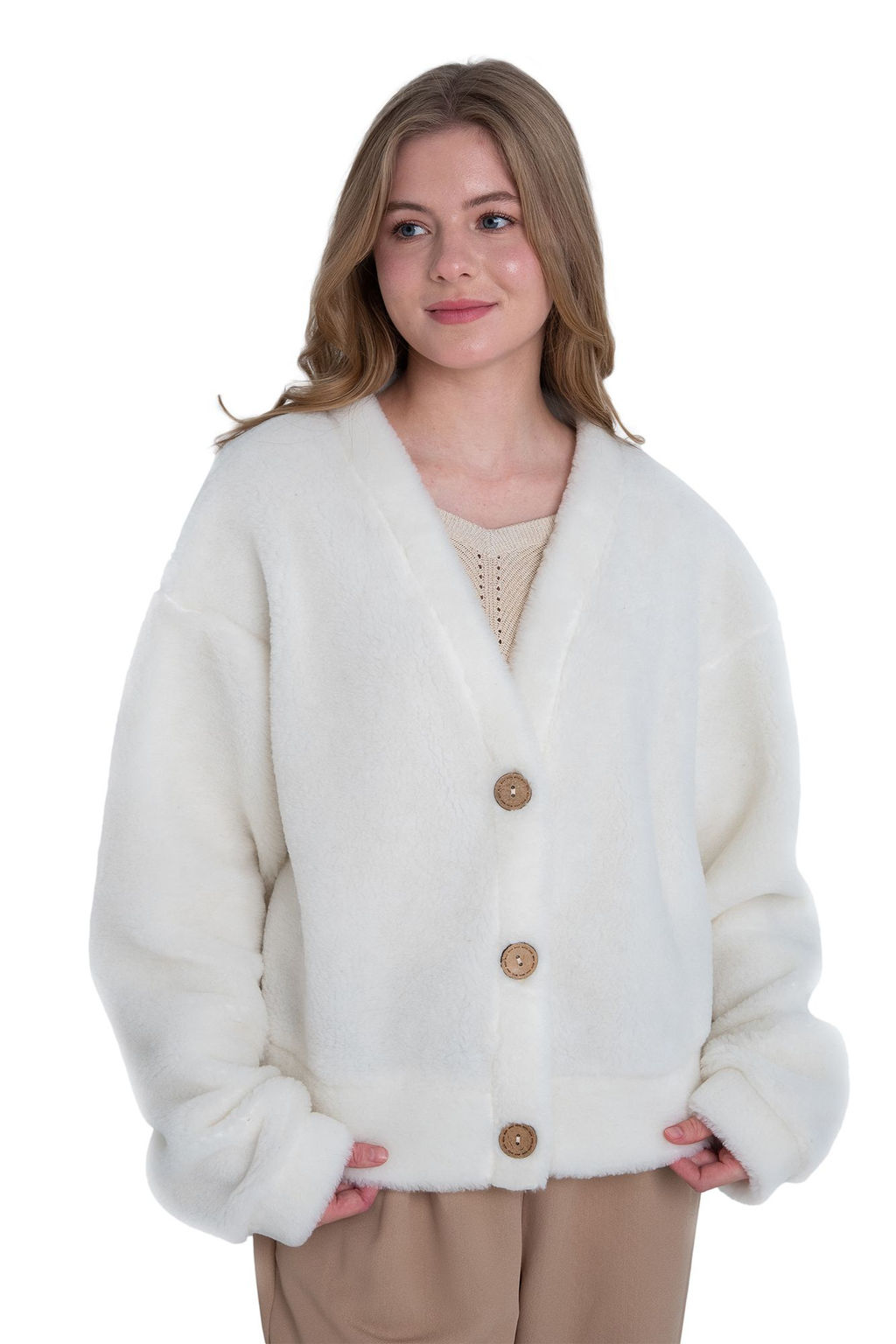 Кардиган КОРОТКИЙ ТЕДДИ - Woollamb фото 37