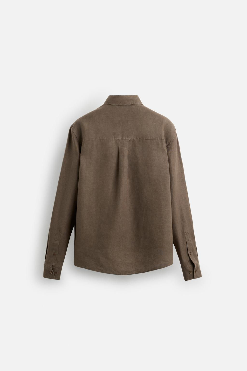 100% LINEN SHIRT - Zara фото 24