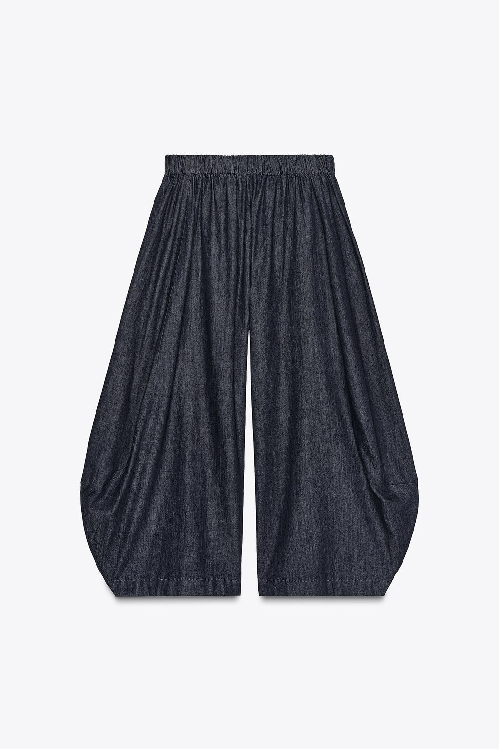 ZW COLLECTION VOLUME DENIM TROUSERS - Zara фото 8