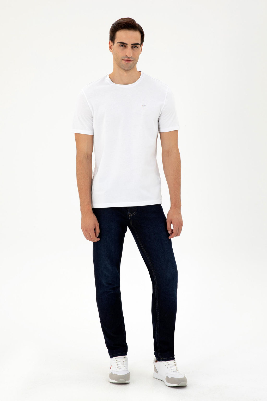 Мужская белая базовая футболка Неожиданная скидка в корзине - U.s. polo assn фото 4