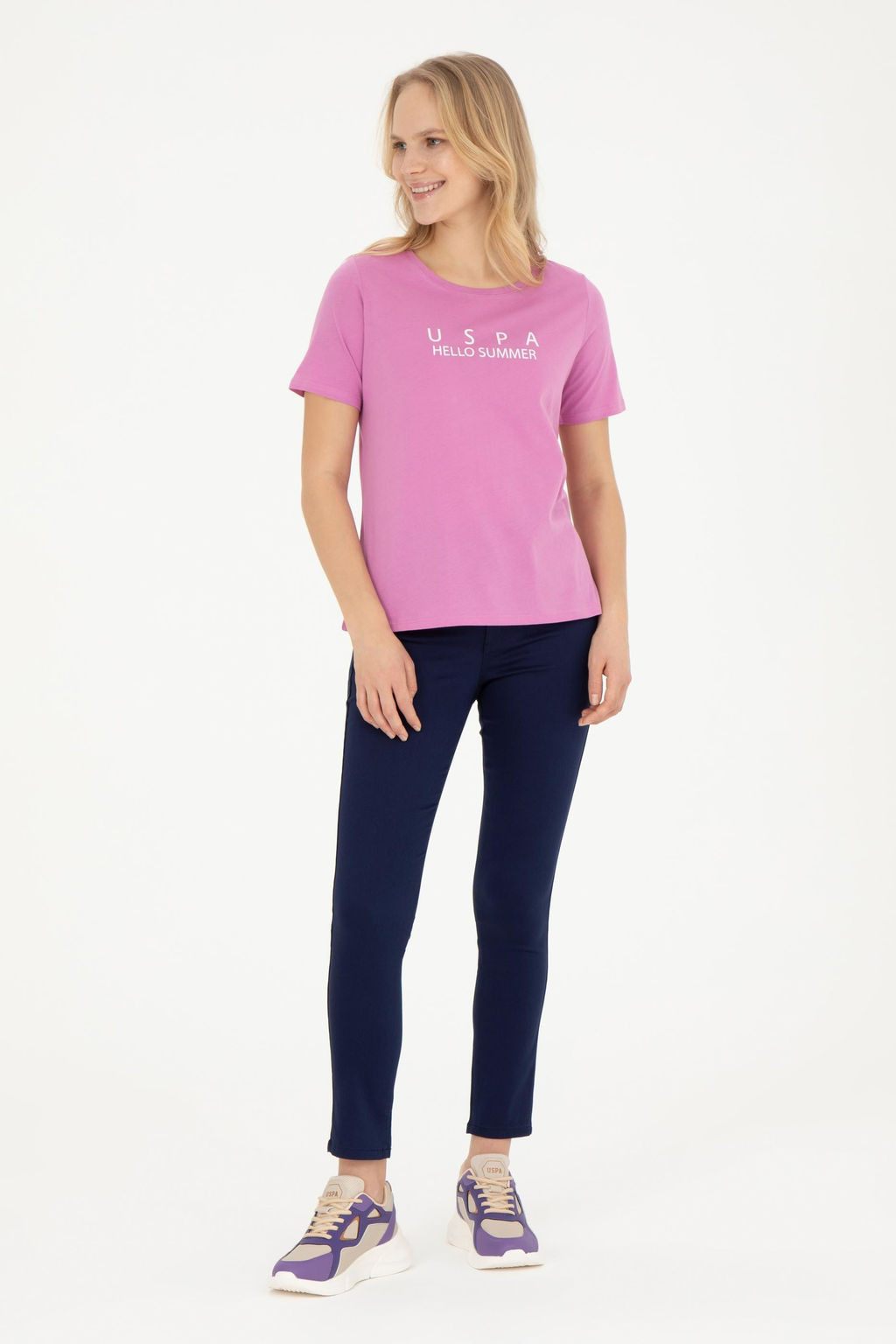 Женская фиолетовая футболка - U.s. polo assn фото 10