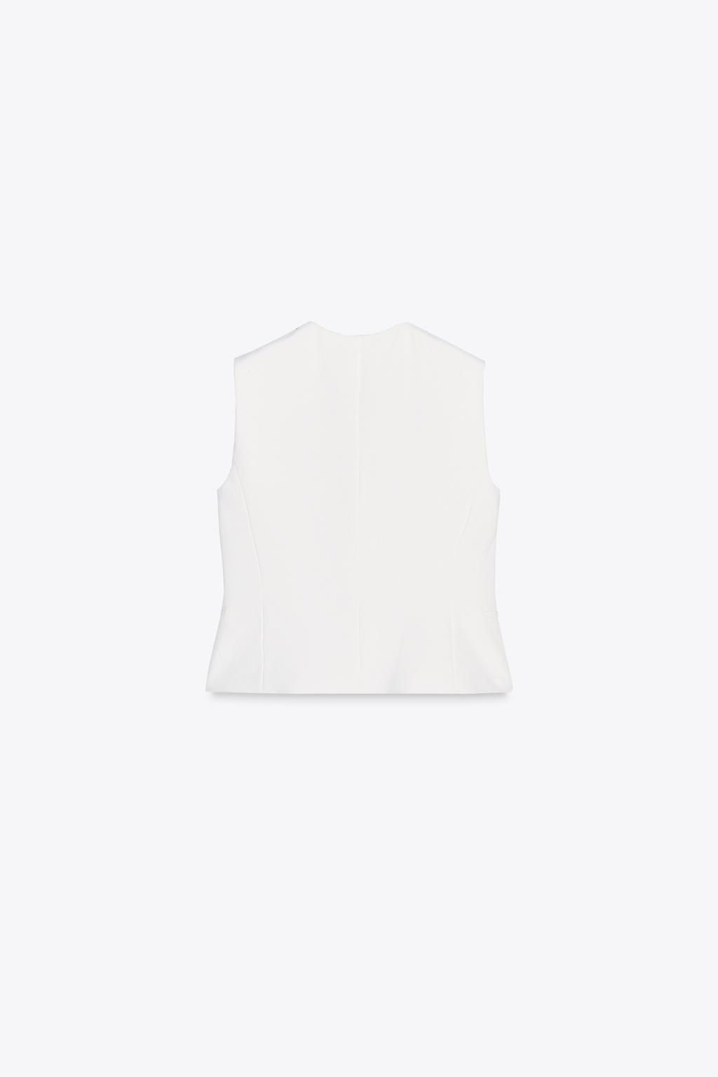 ZW COLLECTION ASYMMETRIC WAISTCOAT - Zara фото 6
