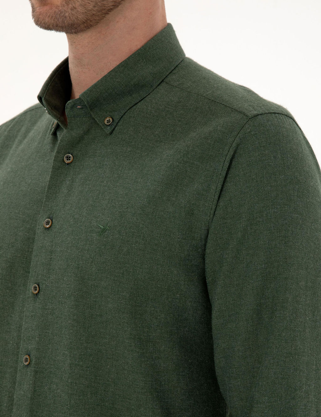 Ye_il Slim Fit Uzun Kollu G_mlek - Cacharel фото 7