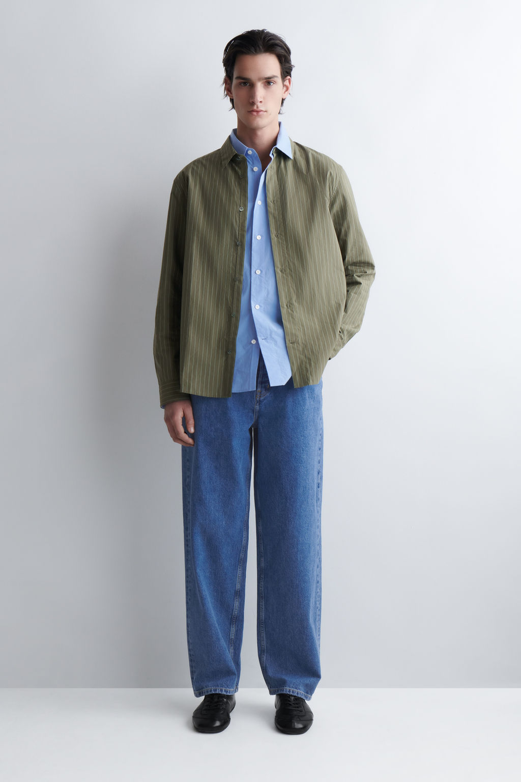 CAMISA DE POPEL?N DE ALGOD?N PIMA RELAXED FIT - H&m фото 9