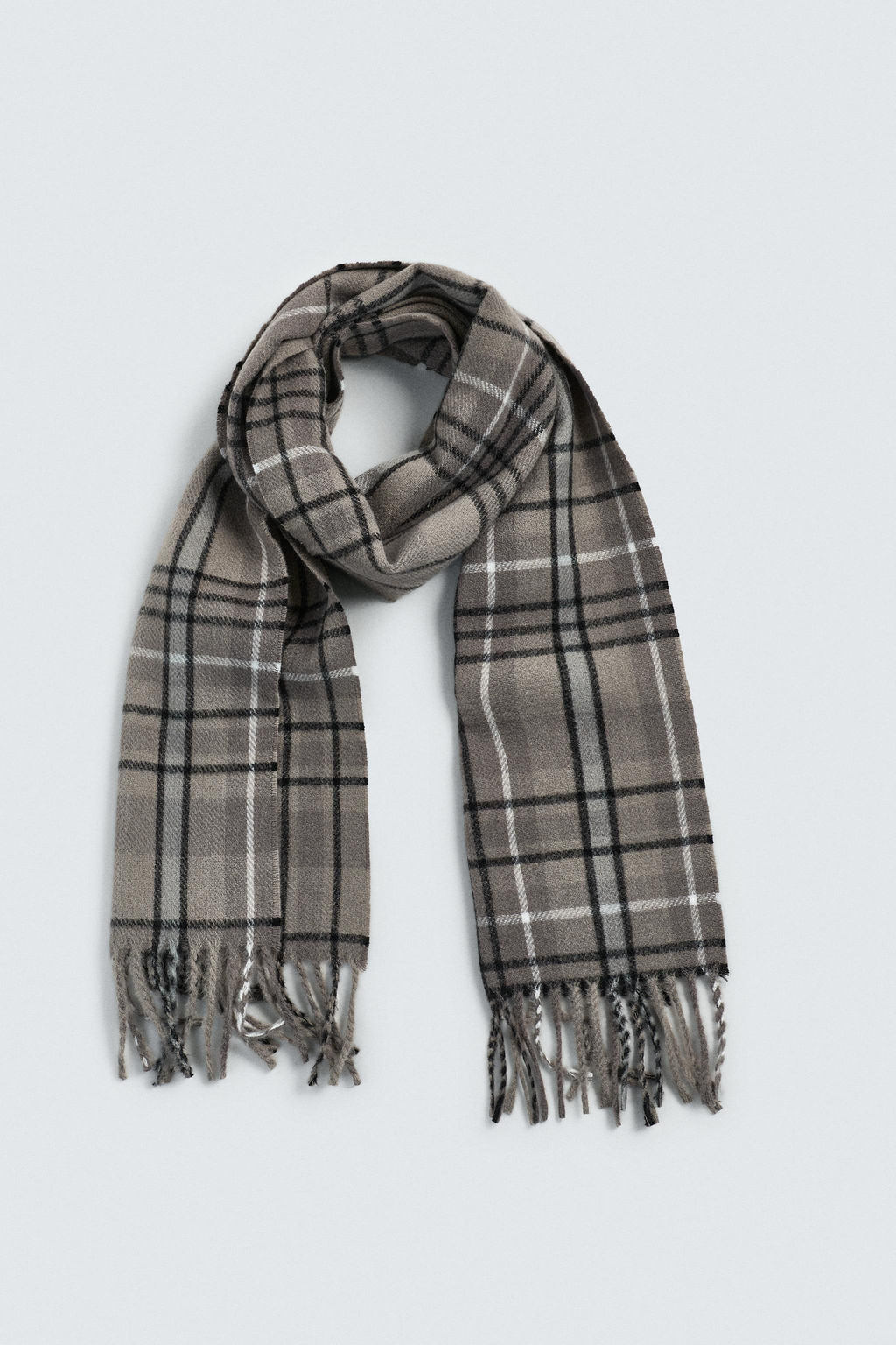 COMBINED CHECK SCARF - Zara фото 4