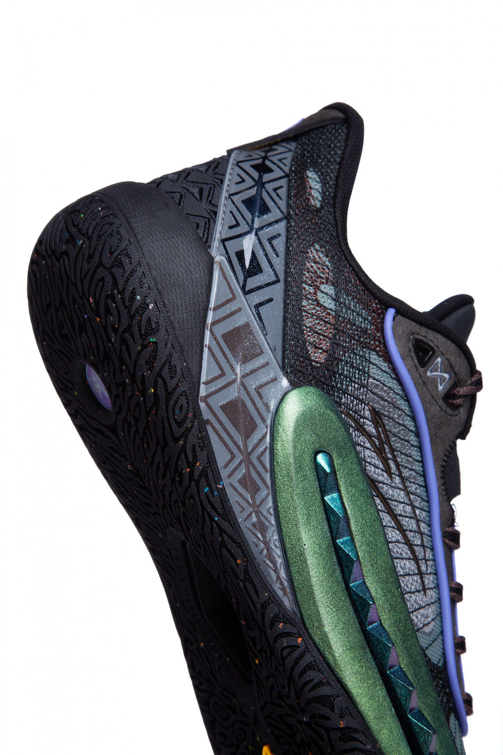 Кроссовки для баскетбола Зеленый/Черный/Серый Shock Wave 6 Pro - Anta фото 8