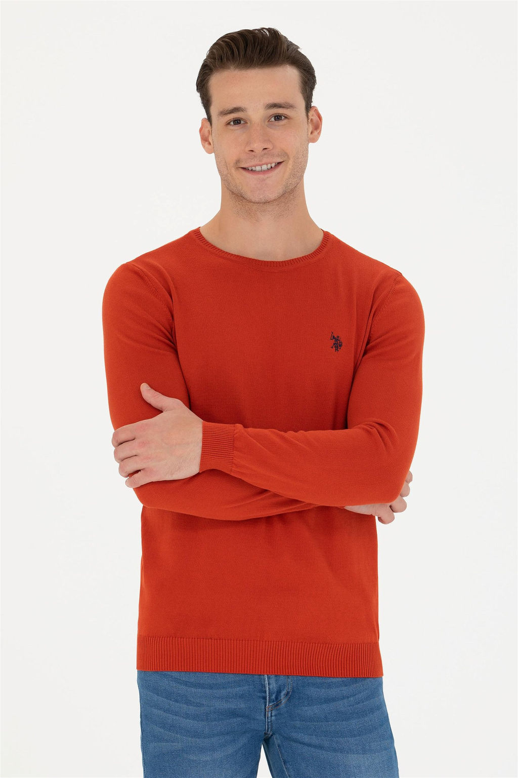 Мужской базовый свитер с плиткой - U.s. polo assn фото 3