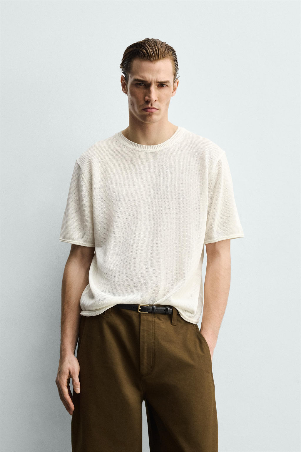 VISCOSE BLEND KNIT T-SHIRT - Zara фото 2