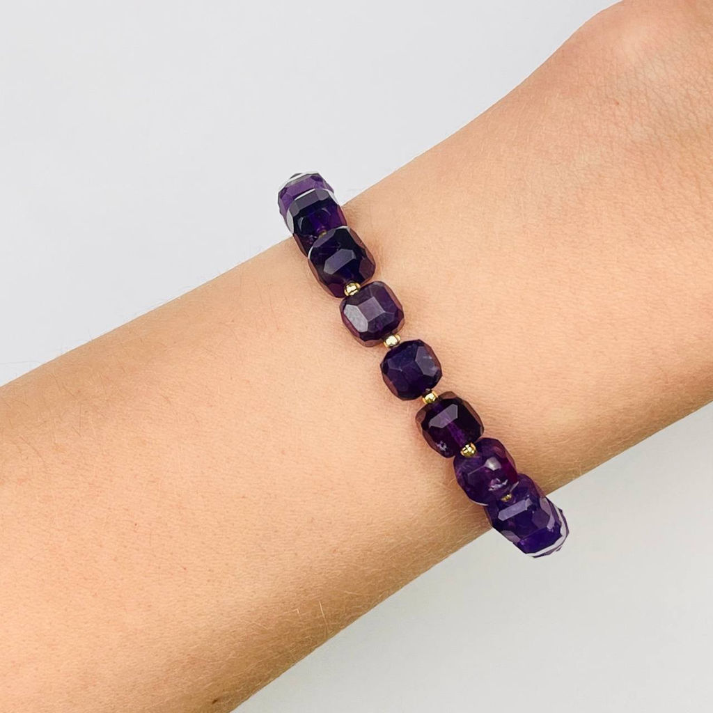 Браслет регулируемый с Аметистом