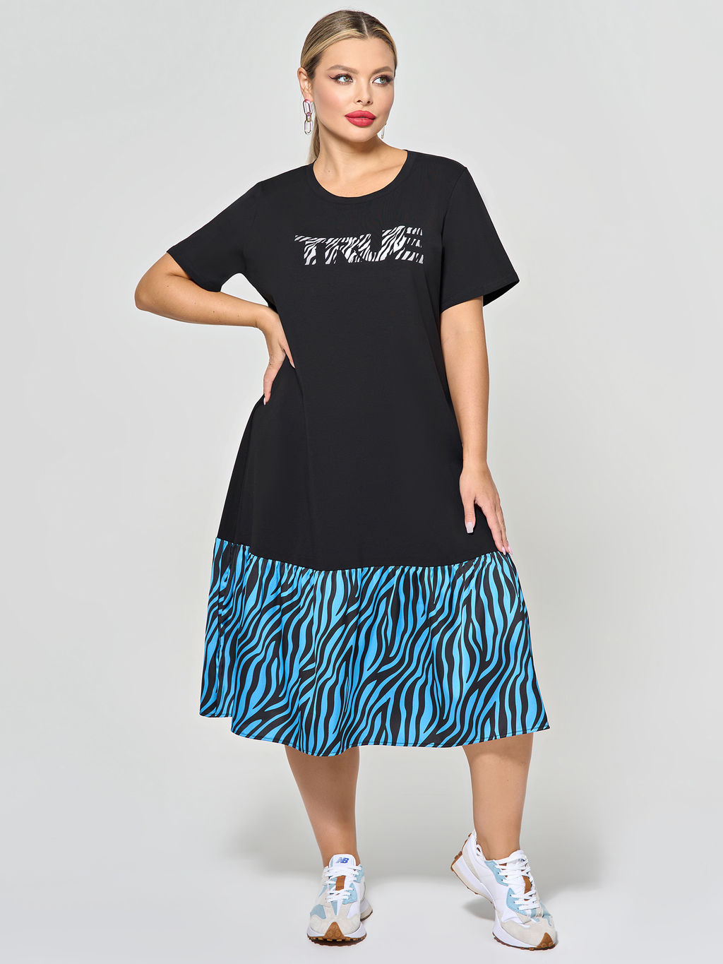 Платье 0387-1с глубокий черный - Dora фото 23