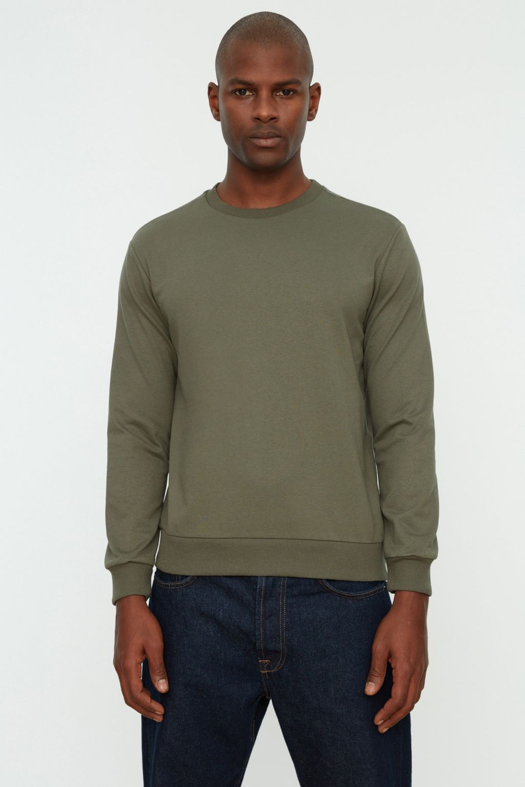 TRENDYOL MAN Haki Regular/Normal Kesim Uzun Kollu Sweatshirt TMNAW20SW0164 - Trendyolmilla фото 24