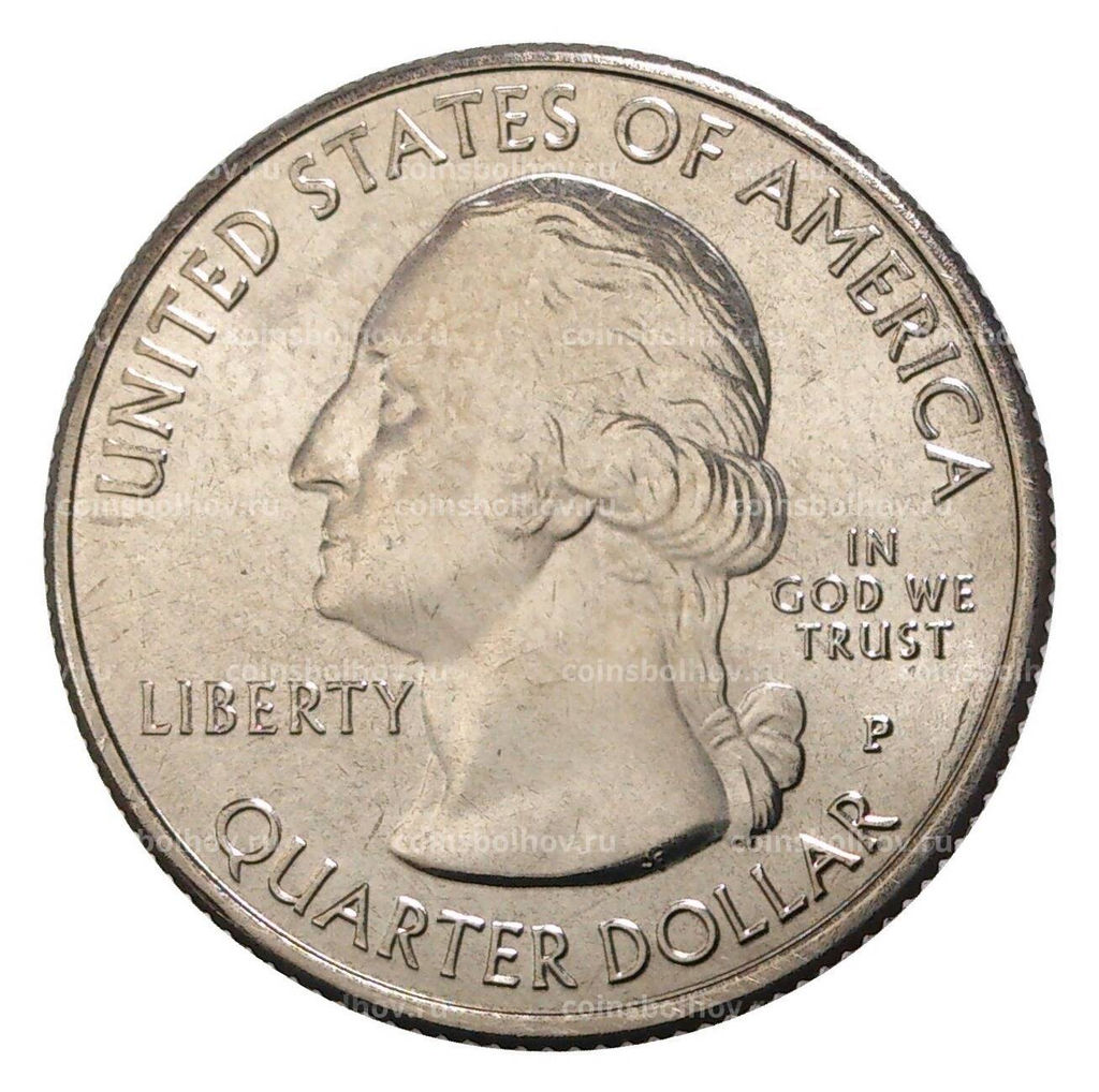 Монета 25 центов 2018 года Р США Национальные парки  №43 Национальный парк Вояджерс