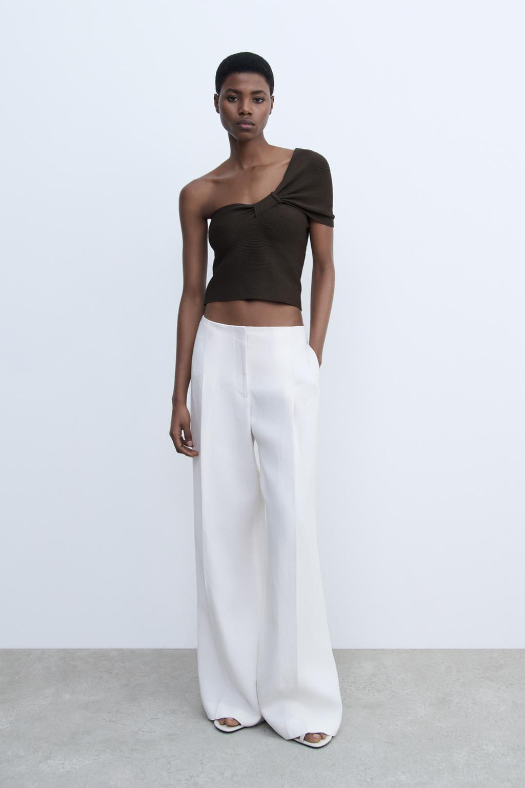 ASYMMETRIC KNIT TOP - Zara фото 13