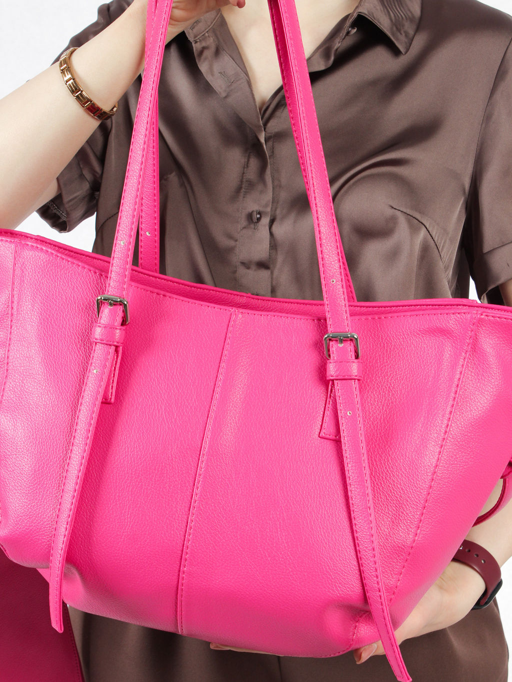 LACCOMA сумка Анна-фуксия эко кожа хлопок