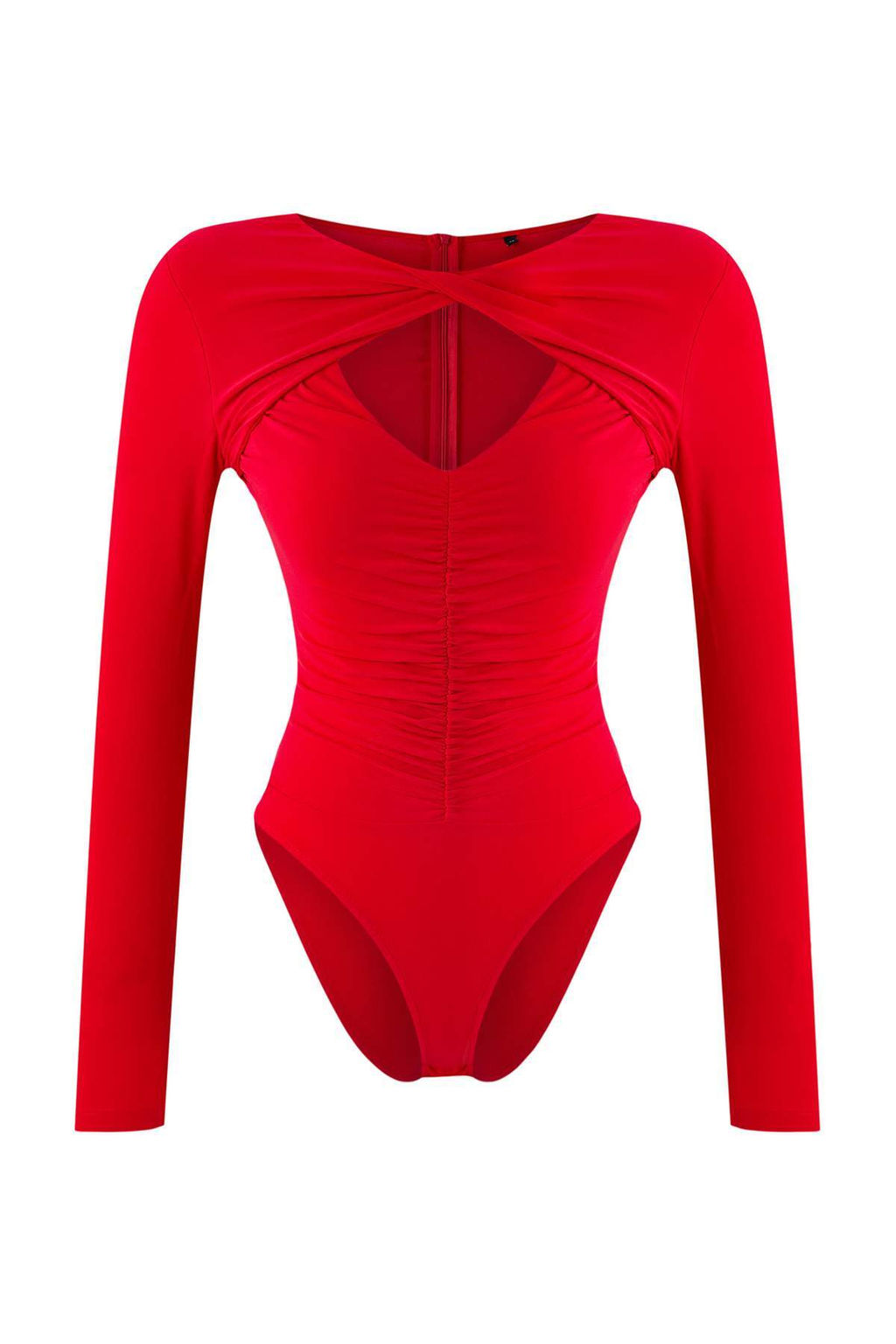 TRENDYOLMILLA Siyah Cut Out/Pencere Detayl? Orme Body TPRAW24BD00000  фото 17