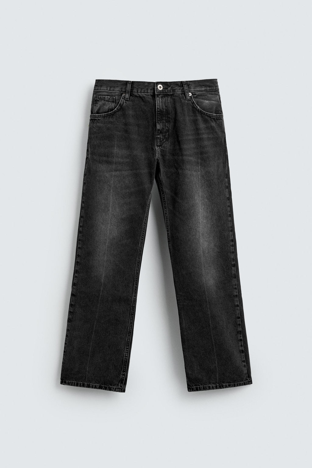 JEANS FLARE FIT ABERTURA / Carb?n - Zara фото 8