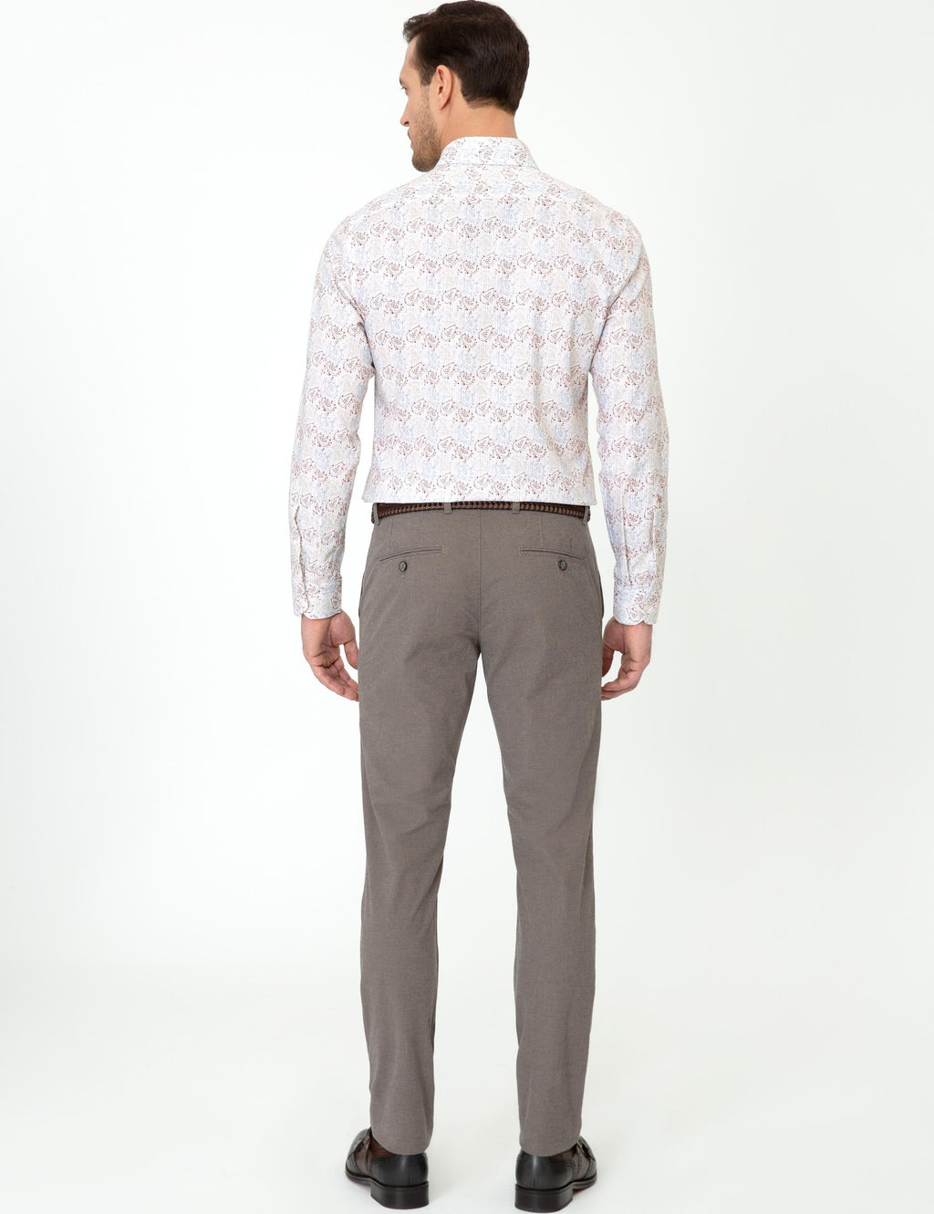 Kahverengi Slim Fit Kanvas Pantolon - Cacharel фото 4