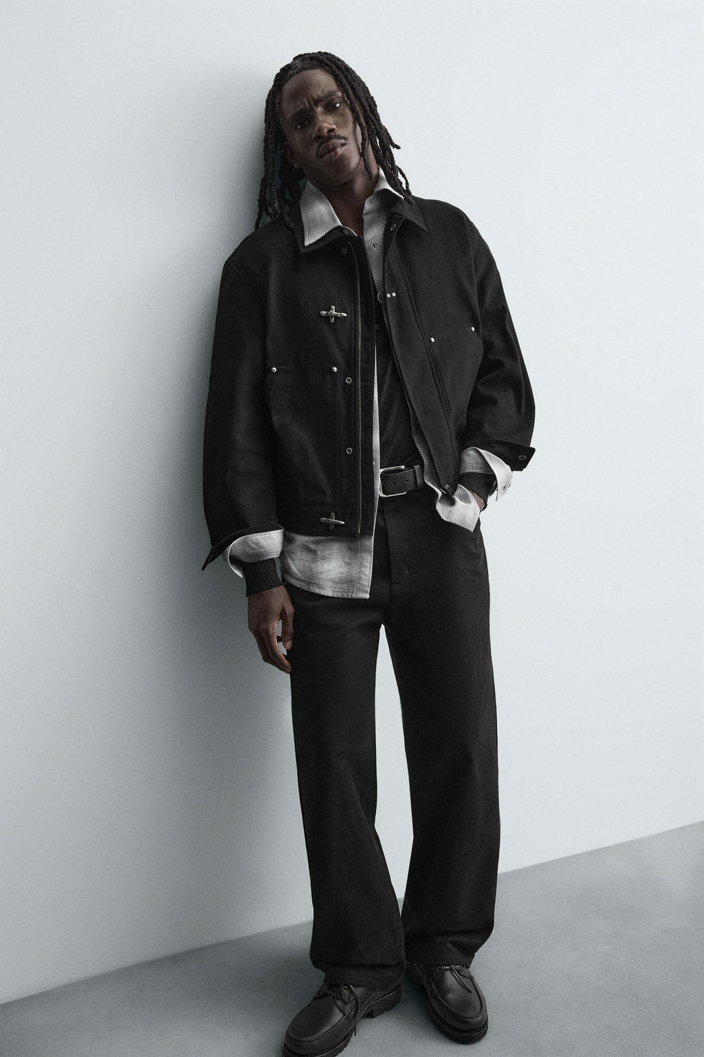 RELAXED FIT FIREMAN CLASP JACKET - Zara фото 5