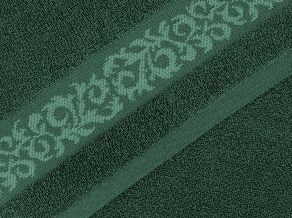 Полотенце махровое 6с102.411ж1 Триумф (1-темно-зеленый) 67х150см