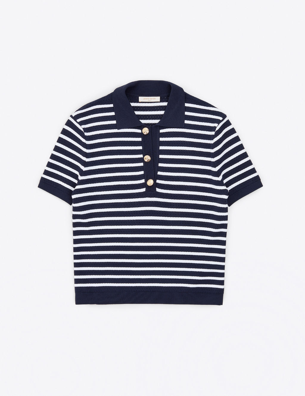 Lacivert Slim Fit Polo Yaka Triko Ti__rt