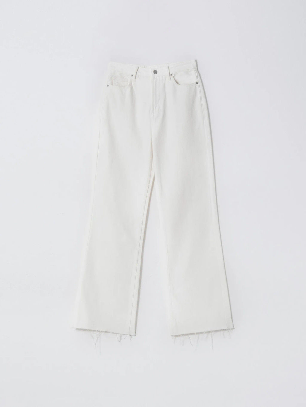 ЕМКА / Белые джинсы с необработанным краем - Emka фото 6