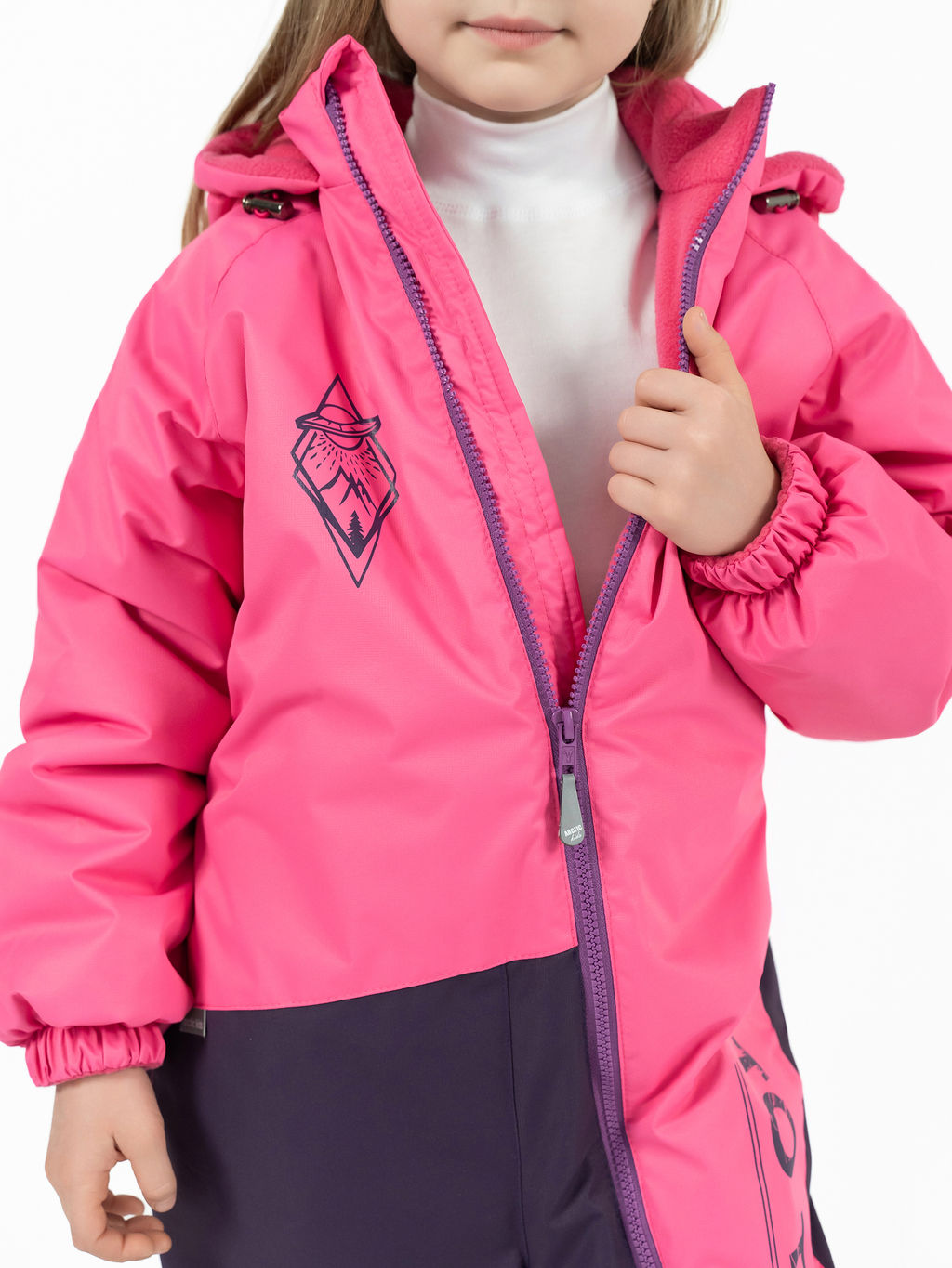 Комбинезон детский евро зима фиолетовый