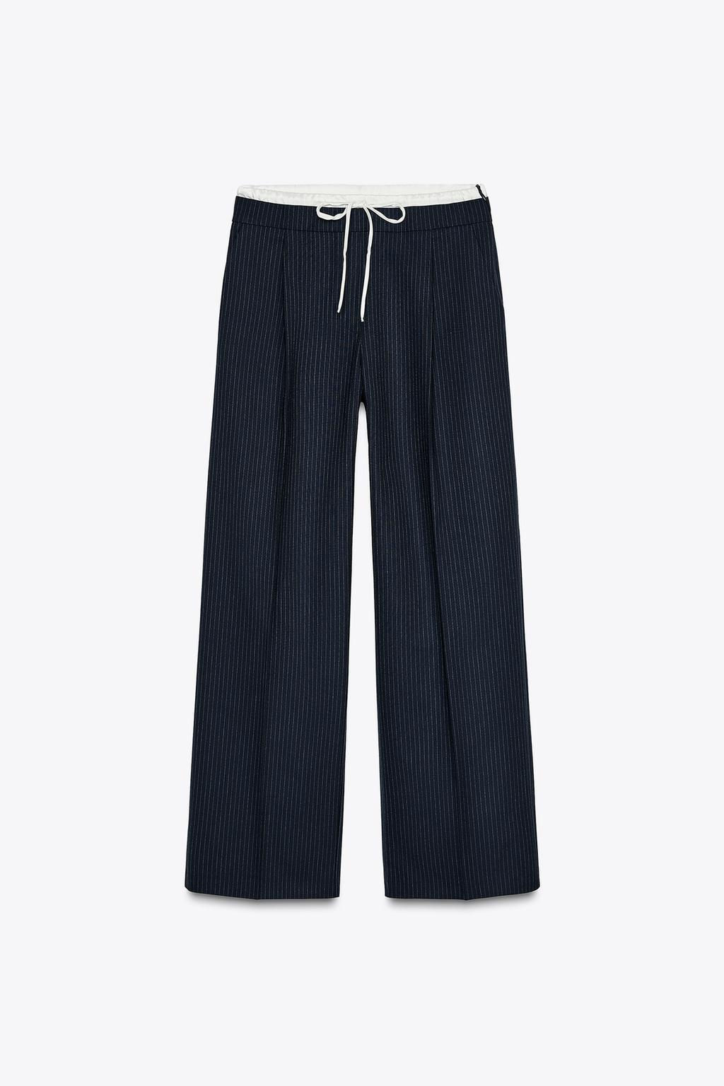 WIDE-LEG TROUSERS WITH DOUBLE WAISTBAND - Zara фото 28