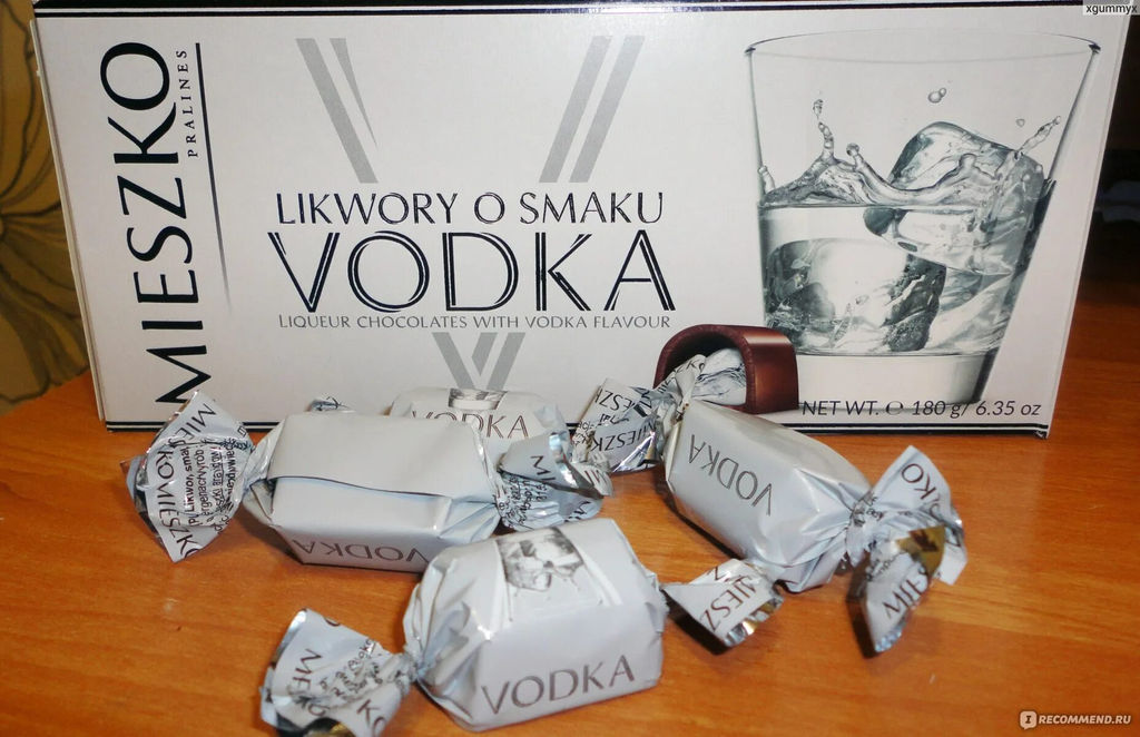 Водка шок. набор. вес 0,180 г* 12 шт (Миешко)