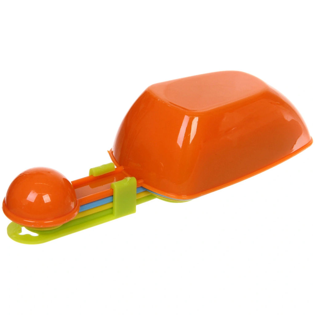 Цена за 2 шт. Совок для сыпучих продуктов в наборе 4шт(60мл,80мл,120мл,235мл),микс цветов