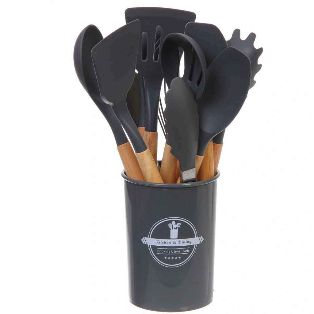 Набор кухонных принадлежностей 12шт "Felicita" серый