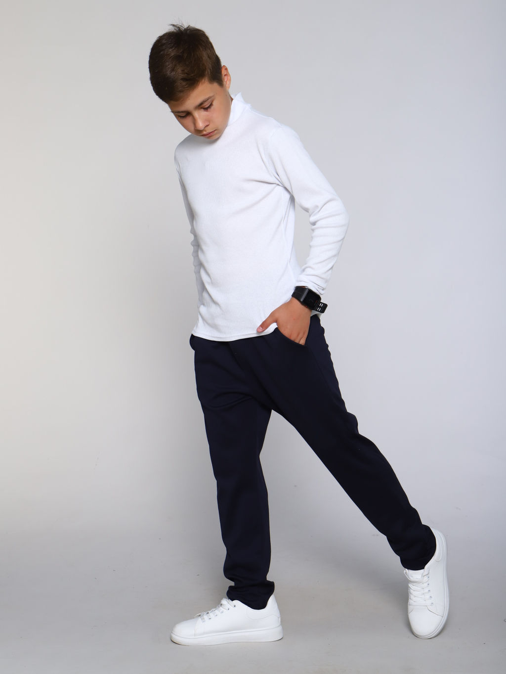 Ладошки / Водолазка Лапша белый  фото 2