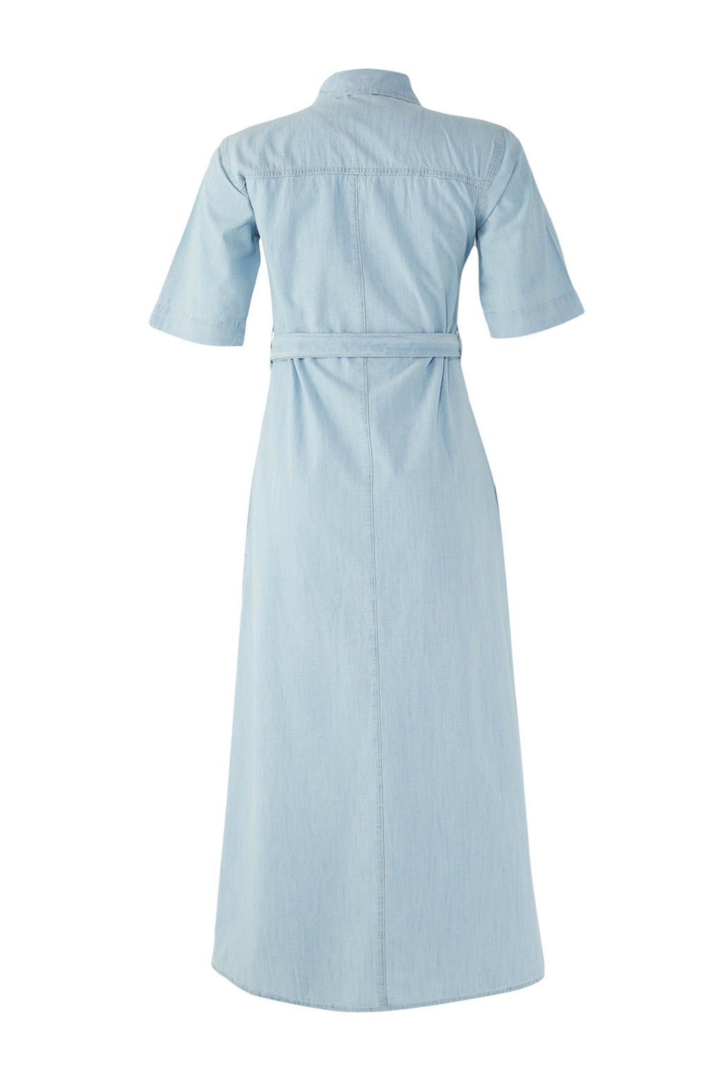 TRENDYOLMILLA Mavi Kusakl? Midi Denim Gomlek Elbise TWOSS25EL00748  фото 6