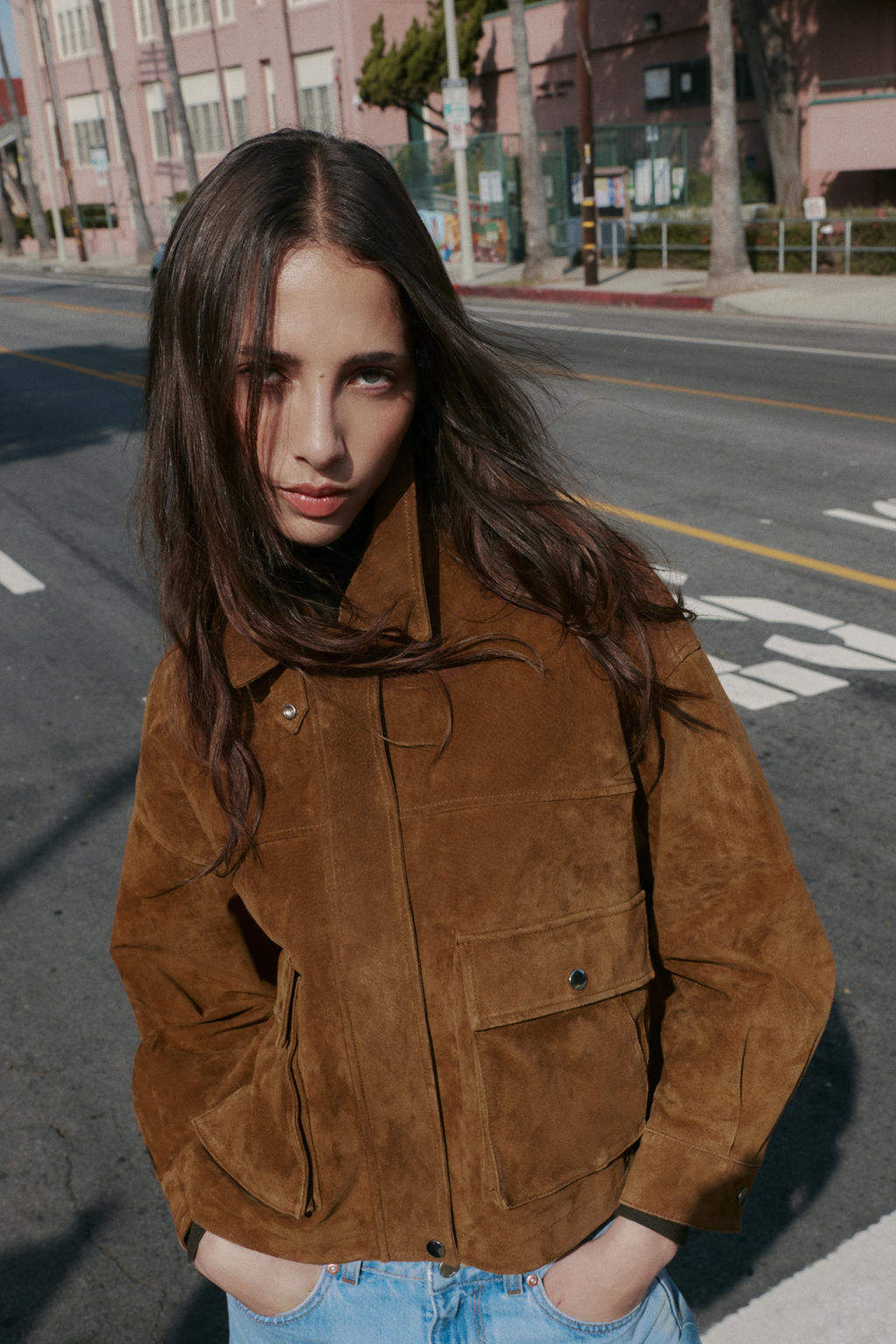 CAZADORA BOMBER 100% PIEL / whiskey - Zara фото 7