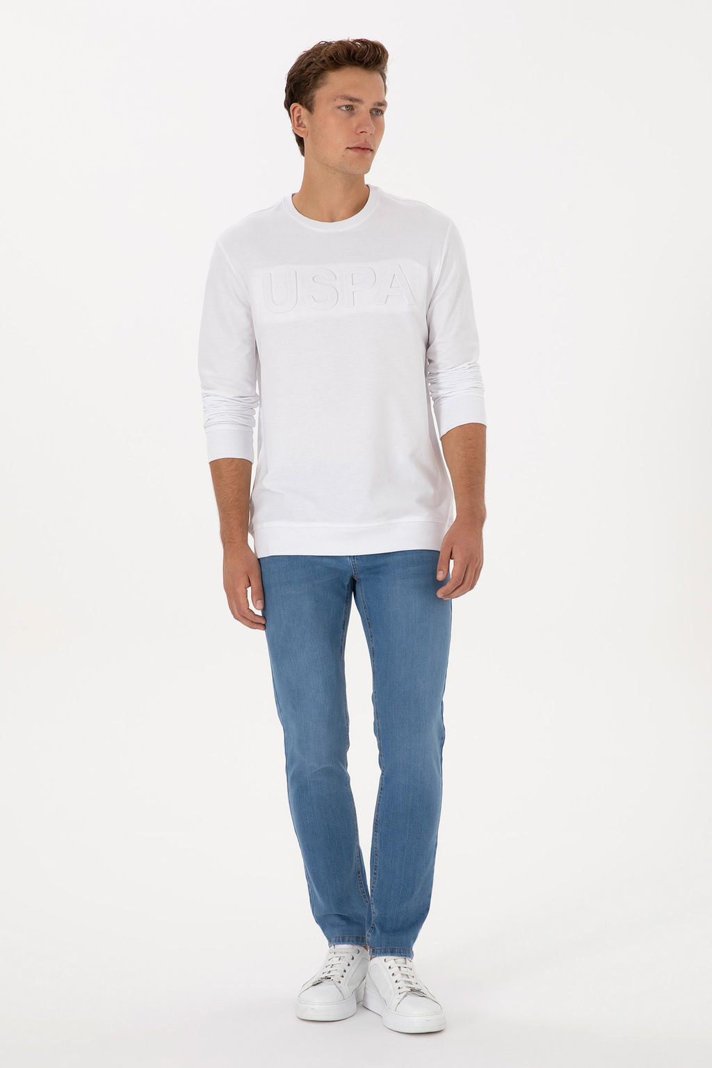 Erkek A__k Mavi Slim Fit Jean Pantolon - U.s. polo assn фото 3