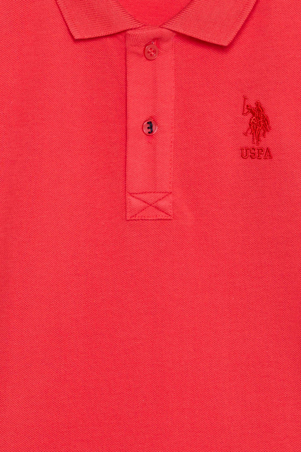 Erkek _ocuk K_rm_z_ Polo Yaka Basic Ti__rt
