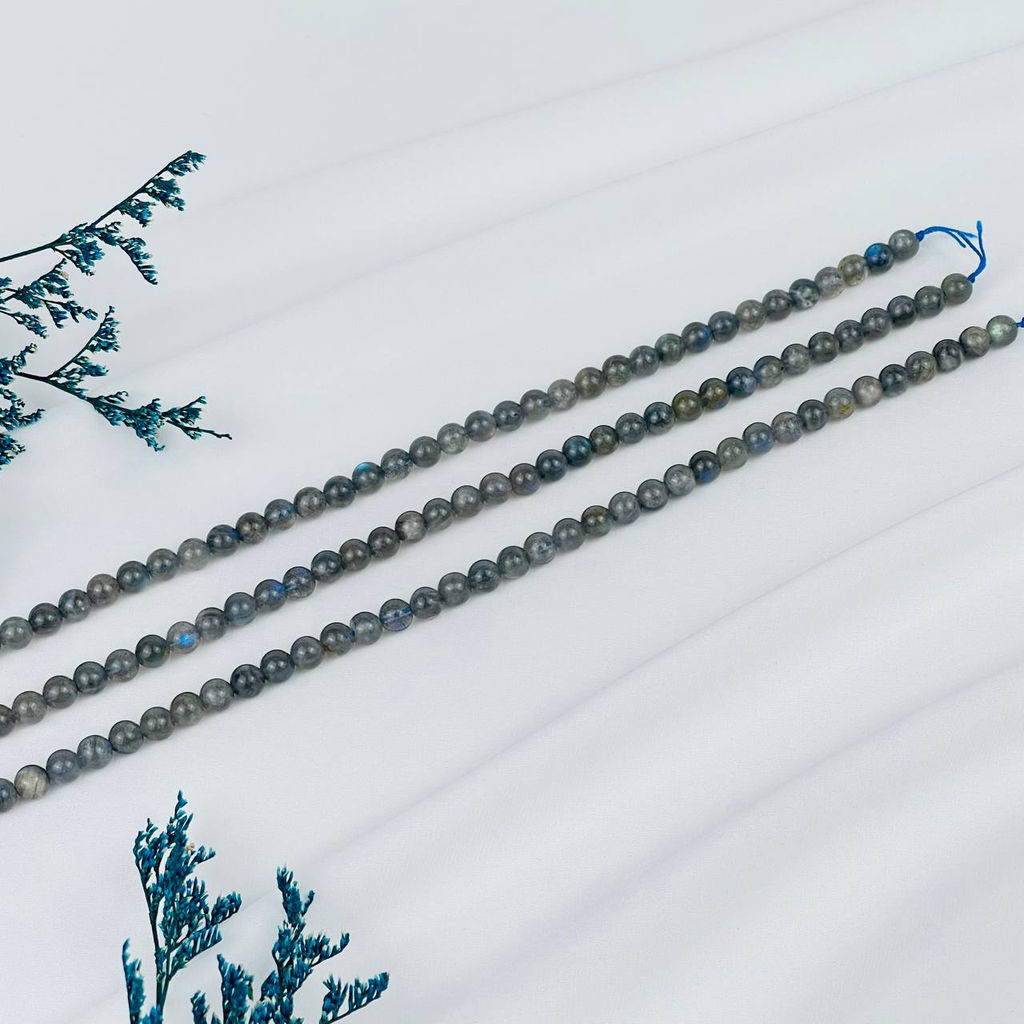 Бусины для украшений из Лабрадора (60 бусин) 40 см