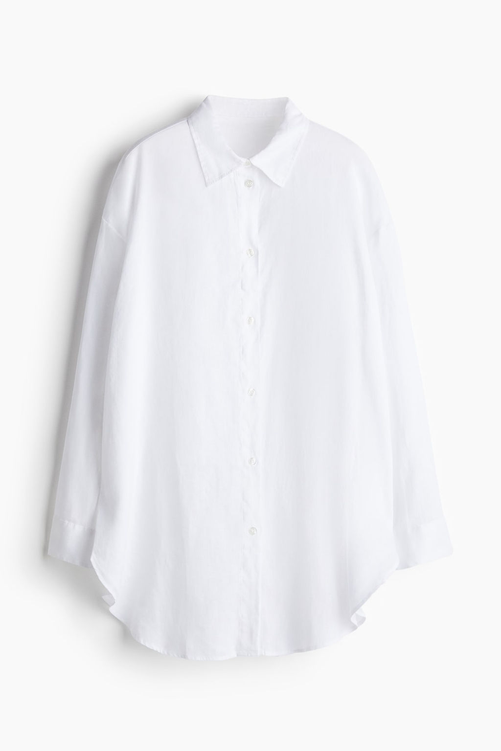 Camisa playera de lino - H&m фото 5