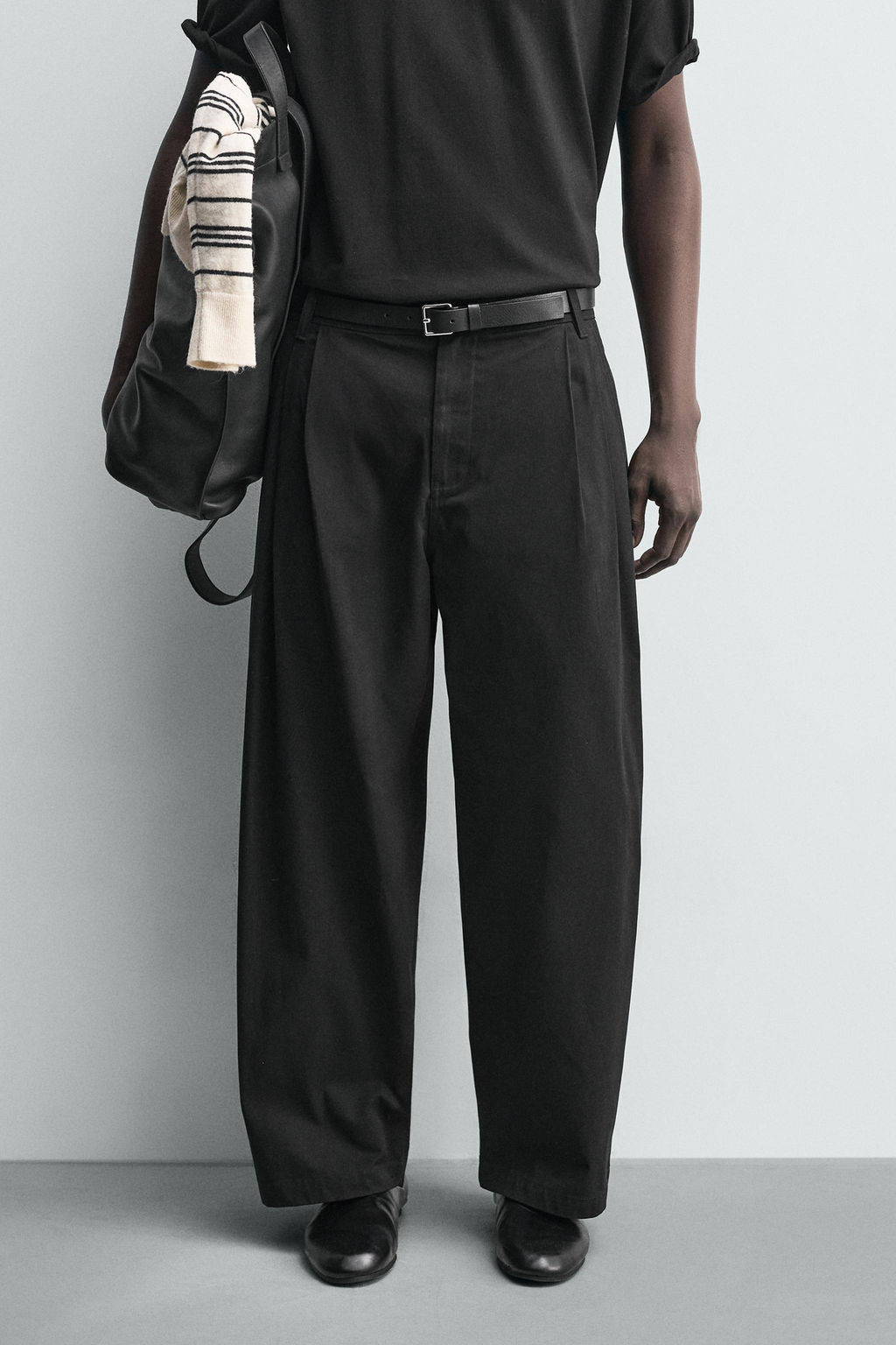 PANTAL?N CHINO WIDE FIT / Negro - Zara фото 10
