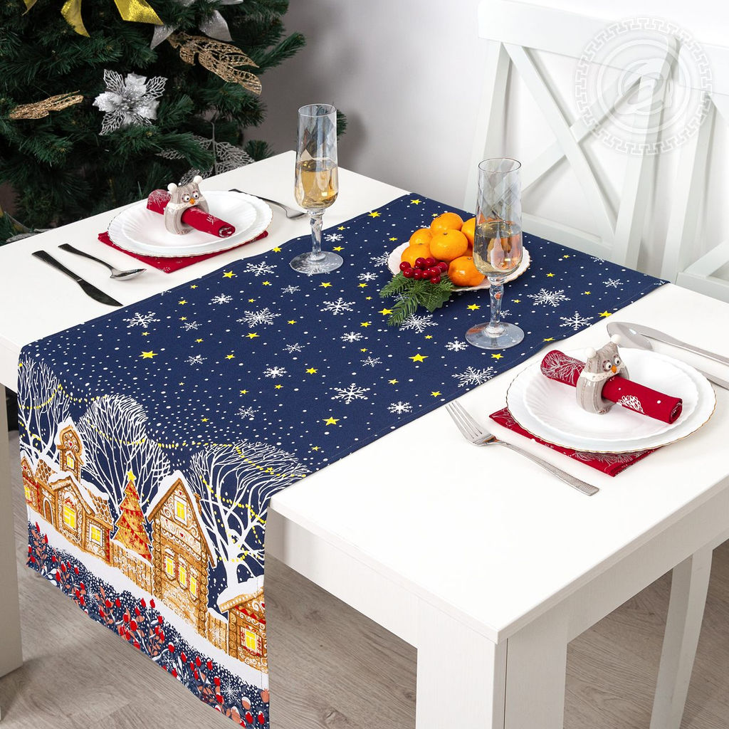 Скатерть-дорожка Лапландия 50*145/1 шт. - 50*145 Скатерти из рогожки - Арт дизайн фото 2