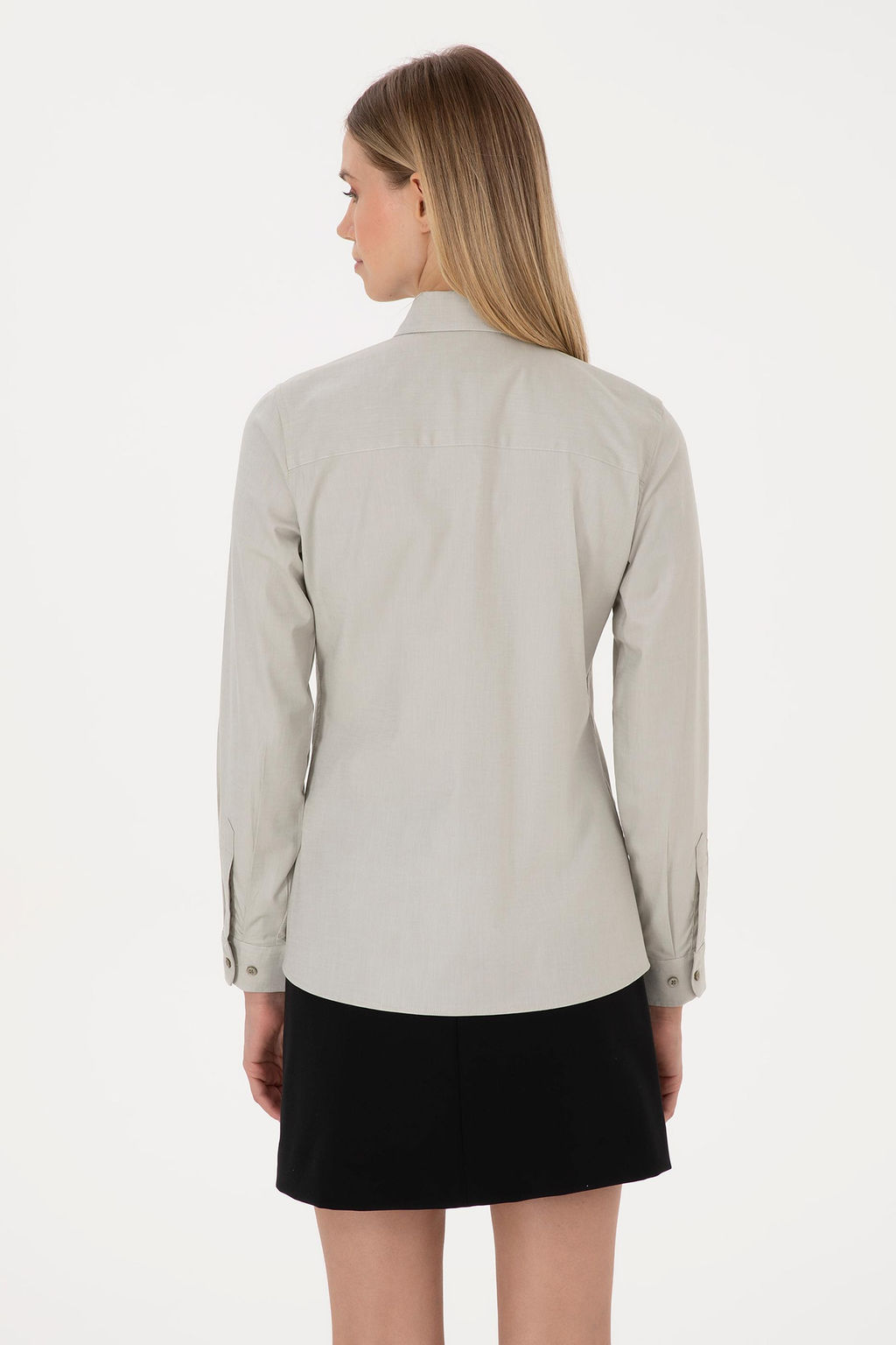 Kad_n A__k Haki Uzun Kollu Basic G_mlek - U.s. polo assn фото 5