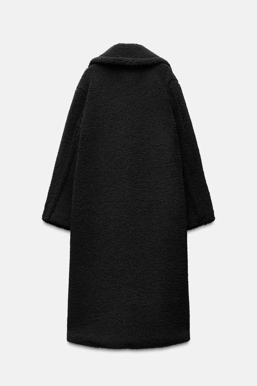LONG FAUX SHEARLING COAT - Zara фото 6