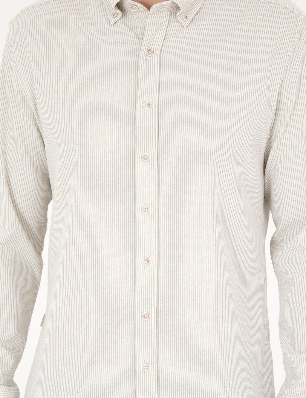 Рубашка Pierre Cardin Slim Fit зеленая