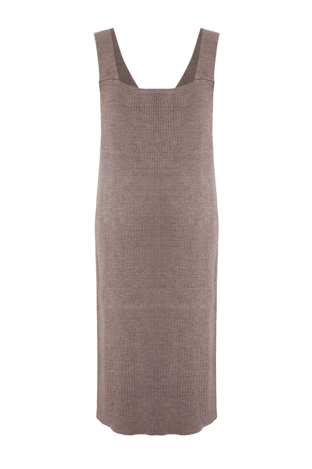 TRENDYOLMILLA Siyah Maxi Triko V Yaka Jile Elbise TWOAW24EL00011 фото 37