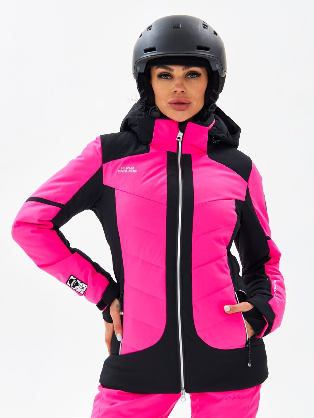 Женская горнолыжная / сноубордическая мембранная куртка Alpha Endless Peak Tech_3 Фуксия  фото 12