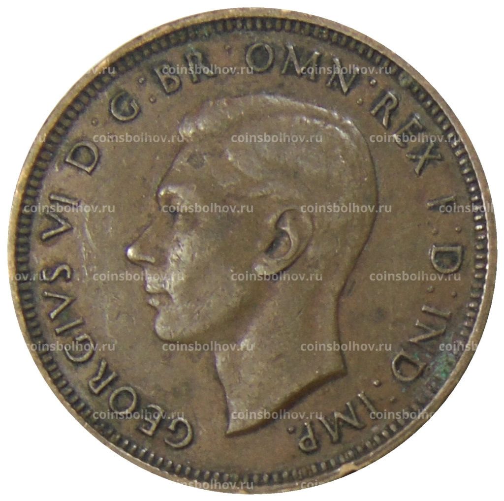 1/2 пенни 1938 года Австралия