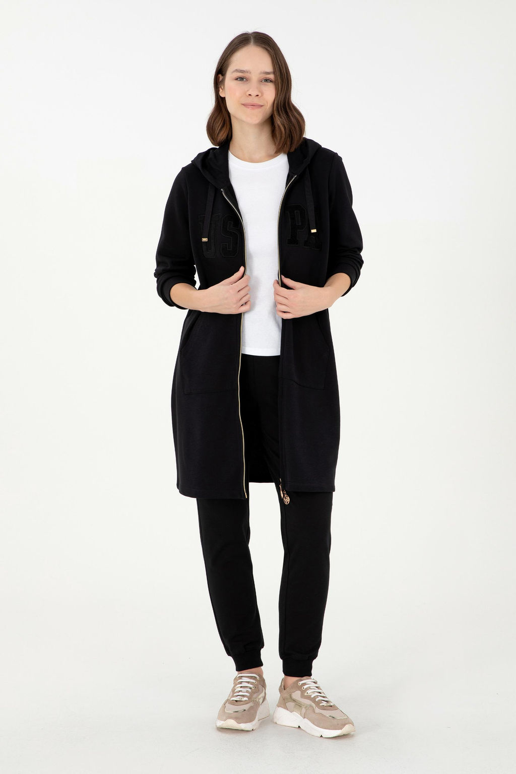 Женский черный свитшот Неожиданная скидка в корзине - U.s. polo assn фото 4