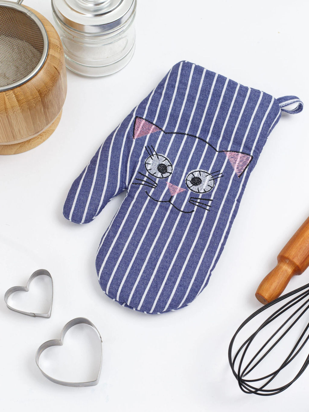 Прихватка-рукавичка "Котик" (левая) ЦЕНА ЗА 2 ШТ