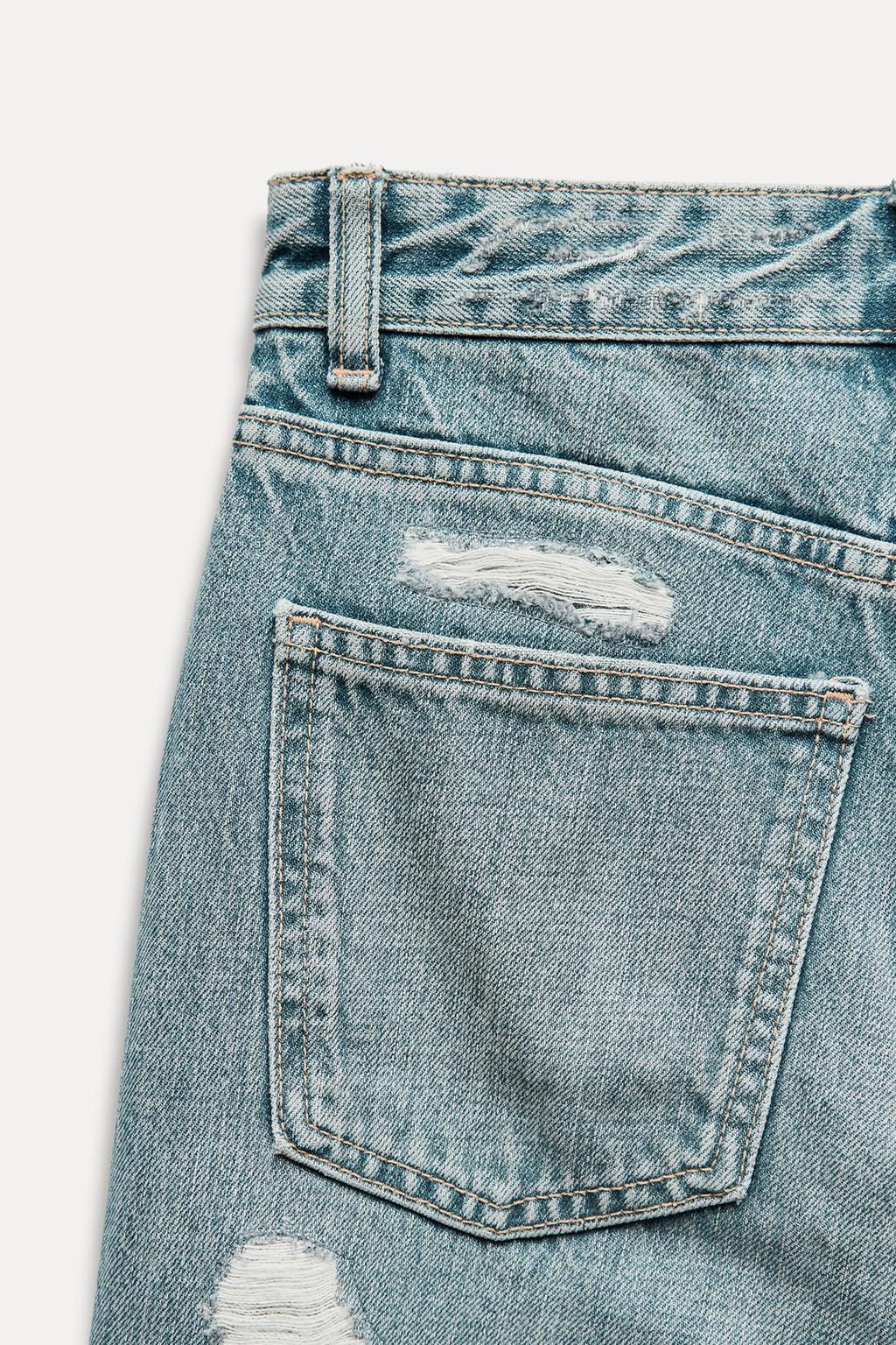 TRF WIDE-LEG HIGH-WAIST FULL LENGTH JEANS - Zara фото 8