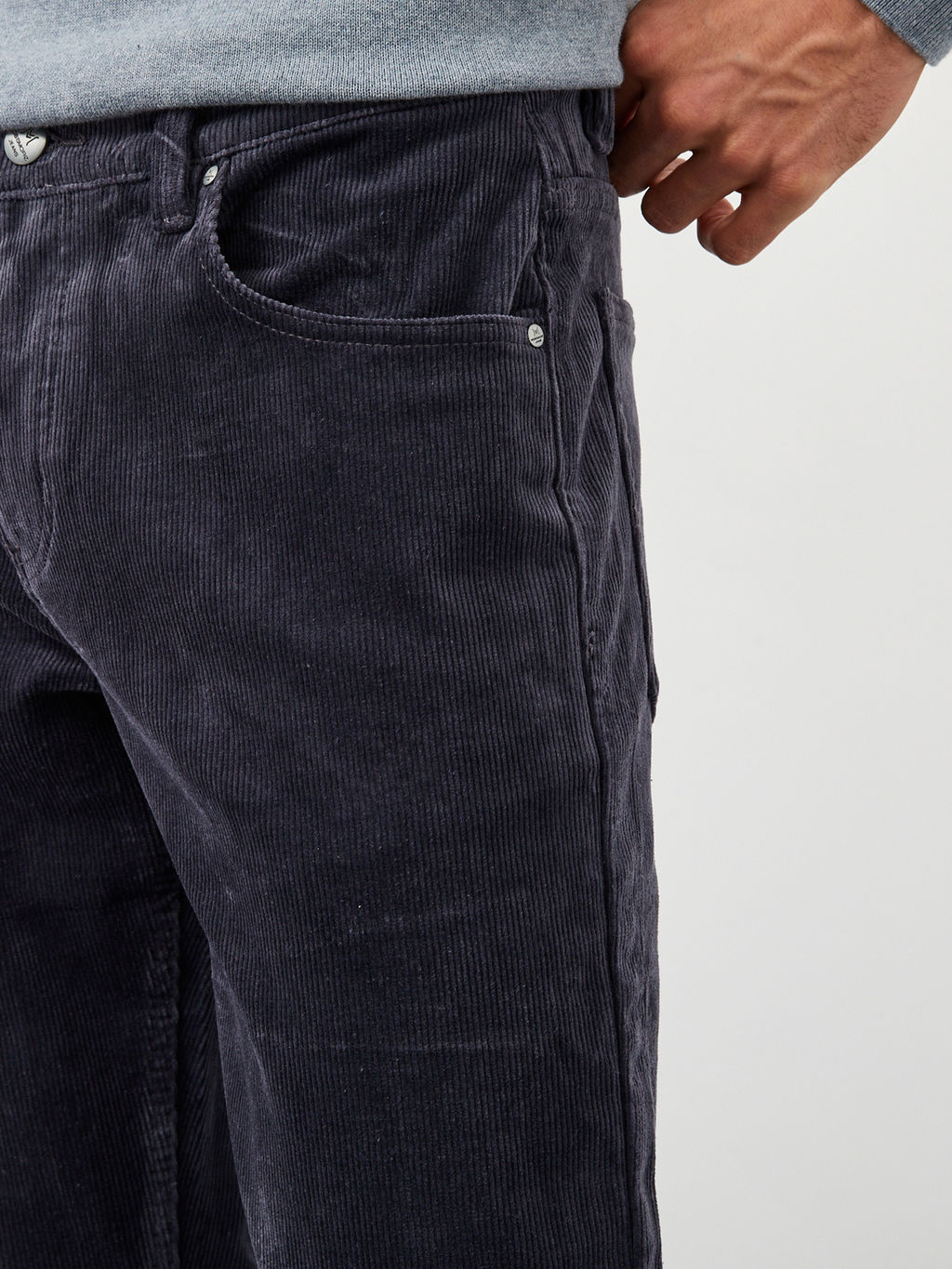 Утепленные мужские вельветовые брюки прямого кроя на флисе - Mossmore фото 14